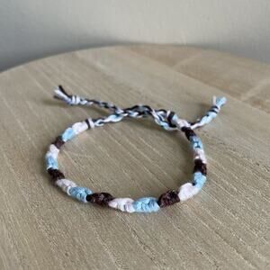 Drew Bracelet, anklet, trendy, comfortable, tie, embroidery thread, woven, gift,